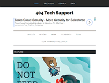 Tablet Screenshot of 404techsupport.com